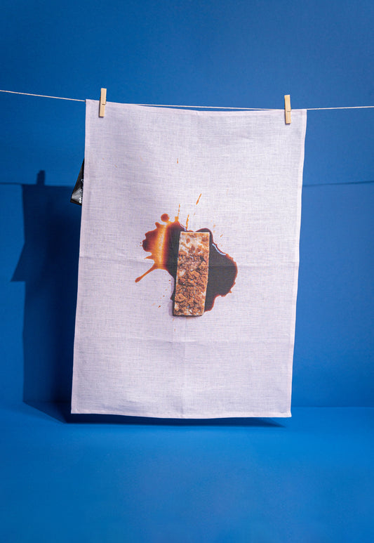 Moerkoffiekoekie Fudge Tea Towel by Sumien Brink